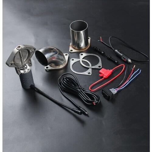 Exhaust Cutout Valve 51mm 63mm Electric Exhaust Valve Without Remote Normal Closed Stainless Steel