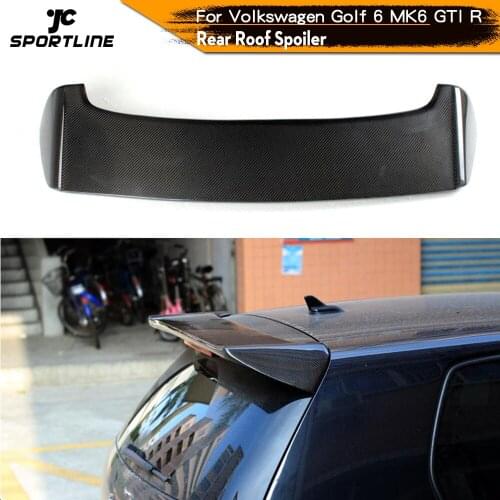 Carbon Fiber / FRP Rear Roof Spoiler Lip for Volkswagen VW Golf 6 VI MK6 GTI Only 2010 - 2013 Rear Roof Spoiler Window Wing
