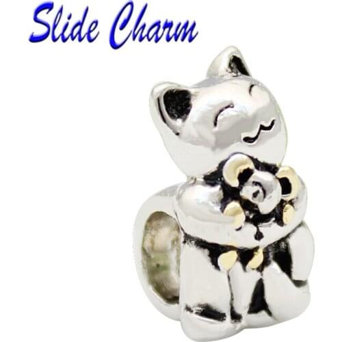 Women Fashion Accessories, DIY Animal Charms, Bead Amulets for Cats and Rats Fit Pandora bracelet necklace
