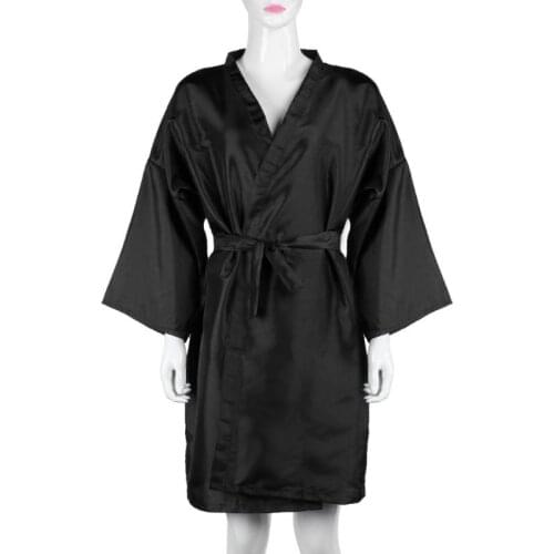1PC Hairdressing Kimono Gown Hair Shampoo Clothes Hairdresser Overalls Beauty Salon Barber SPA Guest Bathrobe Gown peluqueria