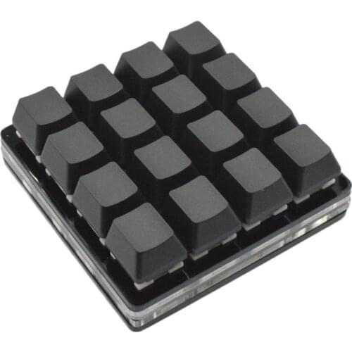 16-key Black Small Keyboard Mechanical Keyboard Custom Shortcut Keys Programmable Hardware Macro Function Keyboard