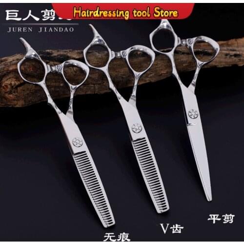 440c High-end Hairdressing Scissors Flat Shear Thinning Tooth Shear Set Salon Haircut Hairdressing Tools Japan Model Number