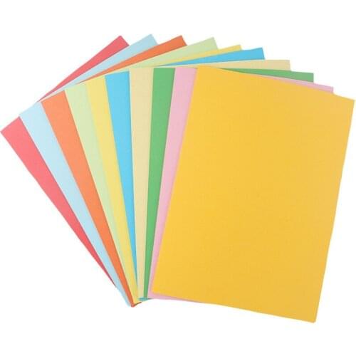 50pcs/lot 160g A4 Colorful Kraft Paper DIY Handmake Card Making Craft Paper Thick Paperboard Cardboard