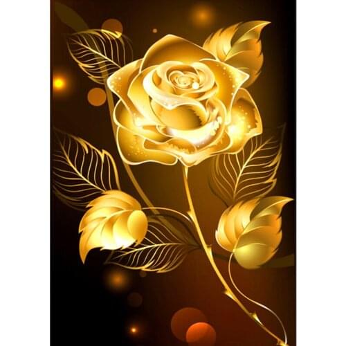 New Hot Full 5D DIY Diamond Painting Rose Flower Picture Crafts Diamond Embroidery Rhinestone Picture Complete Show Home Decor