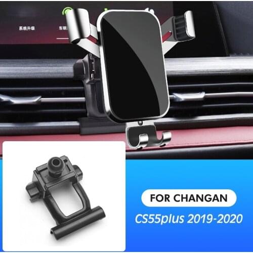Car Mobile Phone Holder Special Air Vent Mounts Stand GPS Gravity Navigation Bracket For Changan CS55 Plus 2019 2020 Accessories
