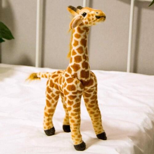 Large Stuffed Animals Standing Giraffe Toys Plush Giraffe Doll Silumation Animal Plush Toys Kids Photo Props Home Decor