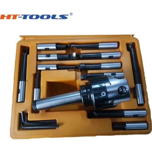 Type F1 milling machine boring facing head set tool holder with boring bar and boring shank