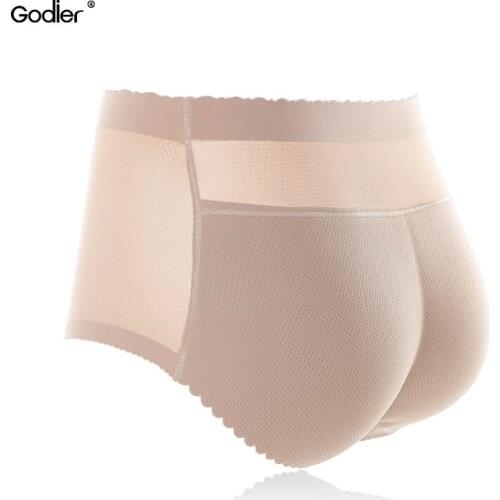 Godier Sexy Padded Panties Seamless bottom Panties Buttocks Push Up Lingerie Womens Underwear Good quality Butt lift Briefs