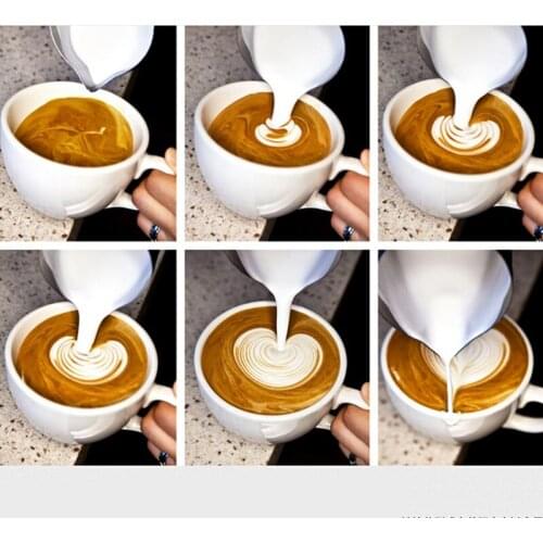 Milk Cup Graduated Baking Liquid Milk Cup Coffee Stainless Steel Foam Lahua Pitcher Measure Cups Cooking Coffee Tool