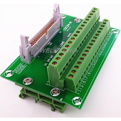 IDC34 2x17 Pins 0.1" Male Header Breakout Board, Terminal Block, Connector