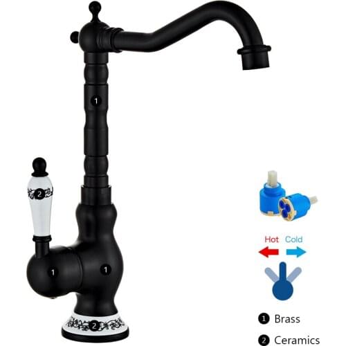 Keyohome Black Bath Faucets