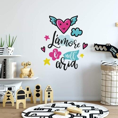 Kina UVB01522 decoration transparent PVC wall stickers for wall aphorisms-measurement 100x30 cm