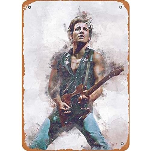 Bruce Springsteen Bruce Springsteen Plaque Poster Metal Tin Sign 8" x 12" Vintage Retro Wall Decor