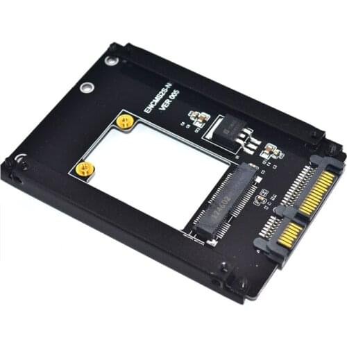 MSATA to SATA Adapter Mini PCIe mSATA SSD to 2.5" SATA3 Drive Converter Card Adaptor Support Full High mSATA SSD for Computer PC