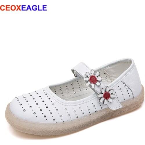 Non Slip Professional Nurse Fitness Shoe Genuine Leather Antiskid Flats Fashion Girls Working Soft Loafers Students Shoes Women