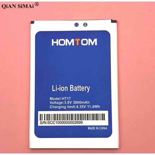 2019 New Battery For HOMTOM HT17 Battery For HOMTOM HT17 Pro Bateria Accumulator 3000mAh Replacement Cell Phone Batteries