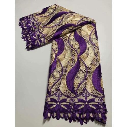 Latest African Guipure Cord Lace Fabric With Stones Nigerian Tulle Lace Fabric French Net Embroidery Lace Fabric For Diy Dress