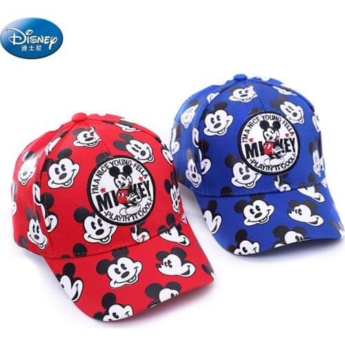 Disneys New Mickey Print Childrens Baby Caps Spring And Autumn Boys And Girls Cotton Sun Outdoor Sports Baseball Cap