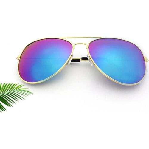 Pilot Oval Sunglasses Women Men Sun Glass Aviation Metal Frame Mirror Driving Female Glasses Brand Designer Oversized