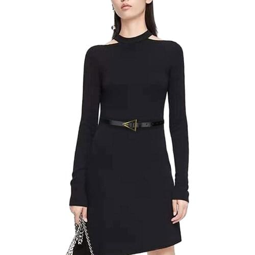 Fashion Women Skinny Leather Belt Ladies Triangle Pin Buckle Solid Color Comfortable Belt For Dress Jeans 3 Color