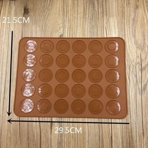 DIY 30-Cavity Kit Silicone Mat Non-Stick Baking Mold Set 30 Capacity Macaron Pot Cake Decorating Supplies Baking Mould Sheet