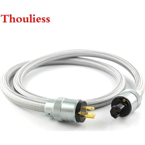 Thouliess HIFI Power Cord KRELL CRYO-156 EU Power Plug Audio US EU AC Power Cord for Amplifier CD DVD Amplifier Multimedia