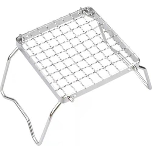 Stainless Steel Home Portable Folding Grill Mini Heavy Duty For Camping With Storage Bag Picnic Barbecue Tool