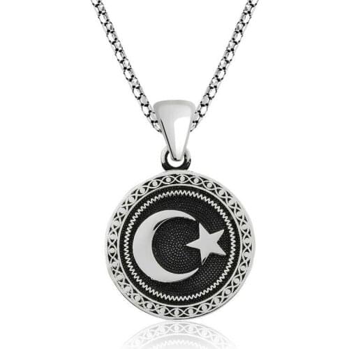 Tevuli 925 Sterling Silver Moon Star Necklace