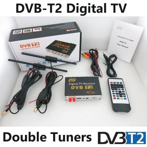 Car DVB-T Tuner DVB Box Car Digital TV Receiver H.264 MPEG4 Digital SET TOP BOX One Tuner/Antenna for Car DVD GPS Android player