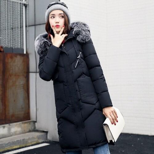 High Quality Korean Winter Coat Woman Parkas Hooded Long Cotton Jacket Ladies Coats and Jackets Women Clothing 2020 WPY1780