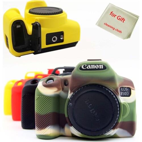 DSLR Camera Silicone case Protective Cover Bag For Canon EOS 850D Rebel T8i Kiss X10i Cameras Body shell skin accessories