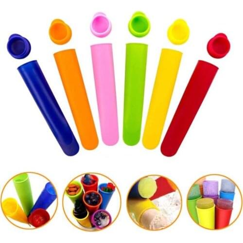 100pcs Silicone Pop Yogurt Push Up Ice Cream ice Lolly Pop Maker Frozen Stick Jelly Popsicle Mould Mold DIY SN1063