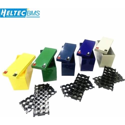 Battery box 32650 18650 lithium iron phosphate/Lifipo4 battery box 3.2V6.4V power bracket 9.4V12.8V moped ABS fixed box