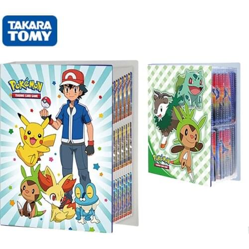 TAKARA TOMY Cards Album Book Cartoon 80/240PCS french pokemon card binder Cool Game Card GX VMAX Collection Folder kids Toy Gift