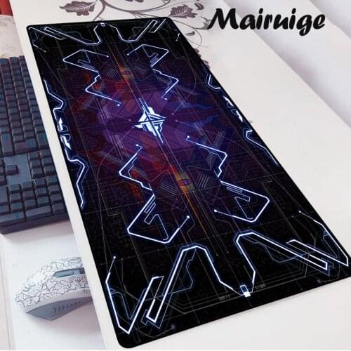 HUD Visual Art High Quality Large Mouse Pad Gamer Table Accessories Computer Gaming Mousepad Anime XXL Non-slip Laptop Desk Mat