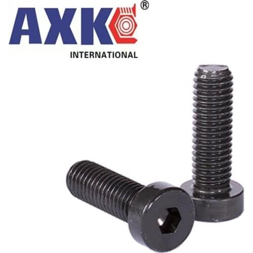 10pcs M4 M5 M6 Grade 8.8 steel Black DIN7984 Hex Hexagon Socket Thin Low Short Profile Head Allen Cap Screw Bolt L=6-50mm