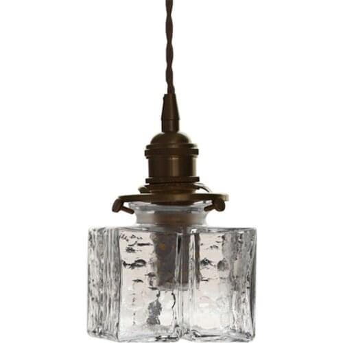 Loft Decor Retro Pendant Lights Indoor Antique Brass Glass LED Hanging Lamp Dining Room Home Lighting Droplight Luminaire