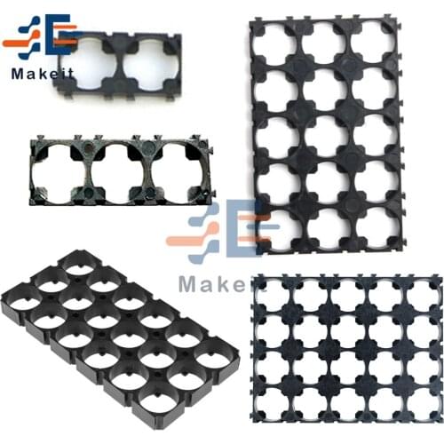 18650 Battery Holder 1X2 1X3 3X5 3x6 4x5 Cell Spacer Holder 18650 Lithium Battery Plastic Rack Batteries Radiating Shell