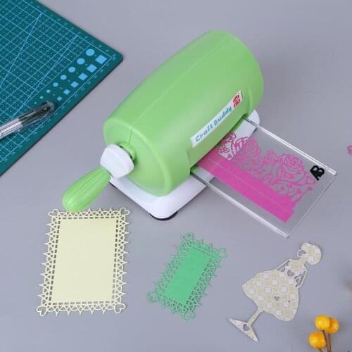 DIY Plastic Paper Cutting Embossing Machine Craft Scrapbooking Album Cutter Piece Die Cut Die-Cut Machine Green 15.5*11*8 cm Hot