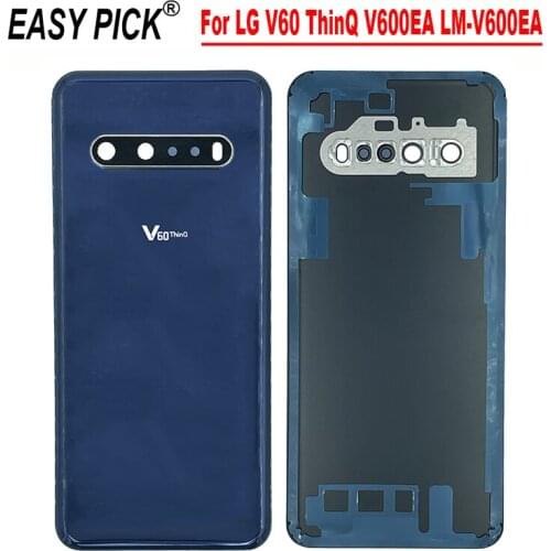 For LG V60 ThinQ V600EA LM-V600EA Battery Back Cover Replacement Housing Protective Glass Rear Durable Back Cover
