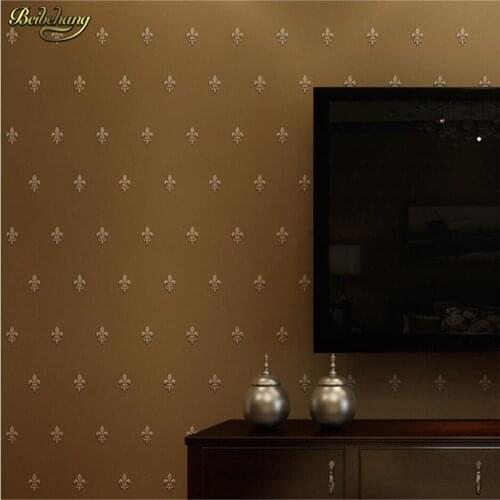 Beibehang European Stereo Flocking Pearlescent Non wovens Wallpapers Living Room Bedroom Pony Stone Wall paper papel de parede