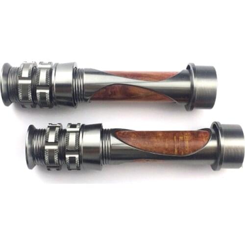 Fly Reel Seat Aluminum +wood Fishing rod Reel Seat 16#-Fishing Rod building reel seat DIY