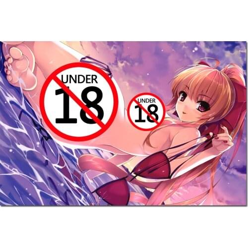 Hot Bikini Girl Poster Anime Wallpaper HD Prints Canvas Painting Wall Art Picture Home Decoration