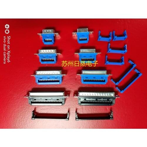 Imported DIDC Welding-free Crimping Male / Female DB9 Core DB15 Core DB25 Core DB37 Core Can Be Installed Blue