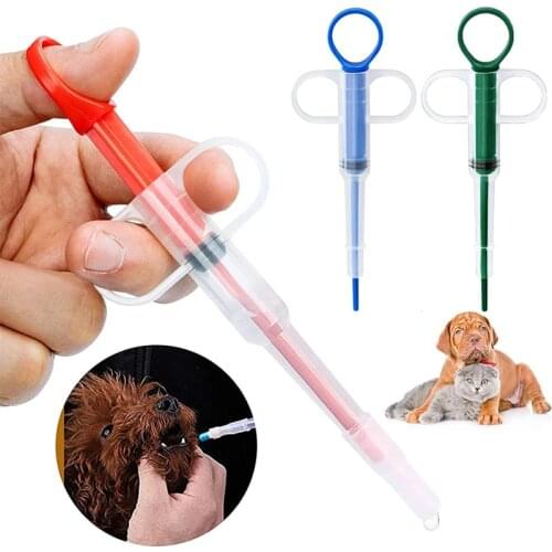 Jopet 1PCS Pet Syringe Tablet Pill Gun Piller Push Dispenser Medicine Water Milk Syringe Dog Cat Tube Feeder Tools Pet Supplies
