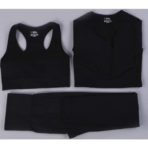 Multiple Colors Women Active Wear Sport Bra High Waist Workout Leggings Seamless Yoga Set