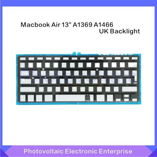 New EU UK Standard Keyboard Backlight Backlit For Macbook Air 13'' A1369 A1466 2011-2015 Year