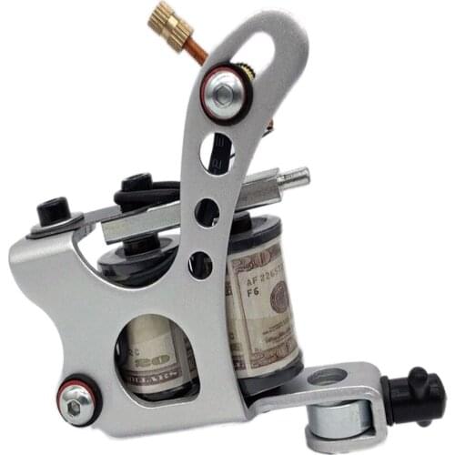 Newest 10 Wraps Coil Tattoo Machine Tattoo Apprentice Machine Gun for Tattoo Beginner Liner and Shader Free Shipping YM-384