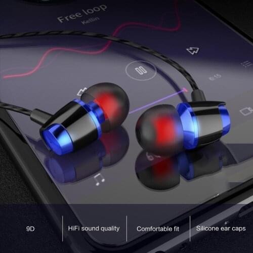 Dual Moving Coil 4-core In-Ear HiFi Bass Wired Earphone Music Sports Headset
