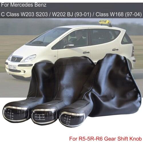 Car Gear Shift Knob Gaiter Boot Cover For Mercedes C-Class W202 W208 E-Class W203 S203/ W168 (1997-2004)